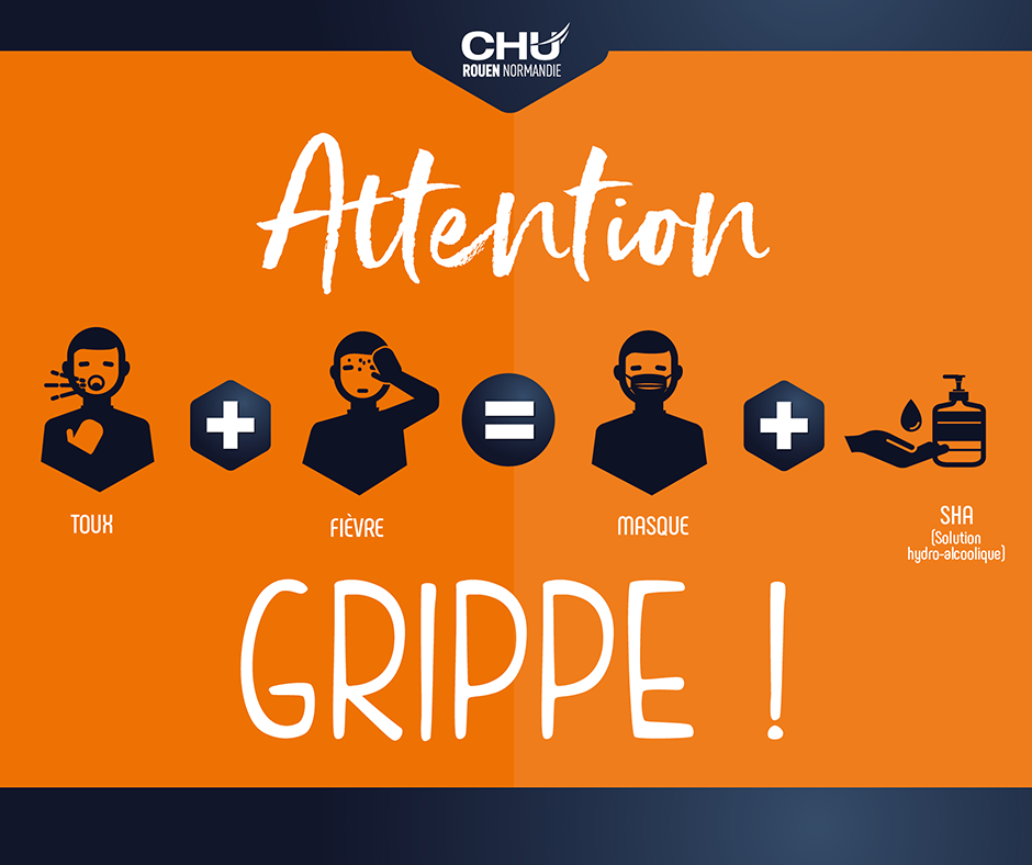 Infographie adoptez les bons gestes contre la grippe