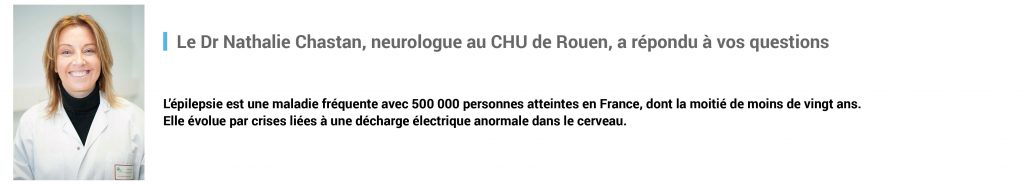 Bandeau de présentation du médecin dans le cadre d'Avis d'experts - Thématique épilepsie du mois de février 2019