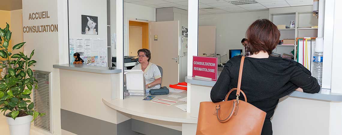 Accueil de la consultation de rhumatologie