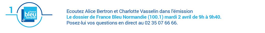 Bandeau internet annonçant l'émission France Bleu Normandie sur la dénutrition dans le cadre d'Avis d'experts