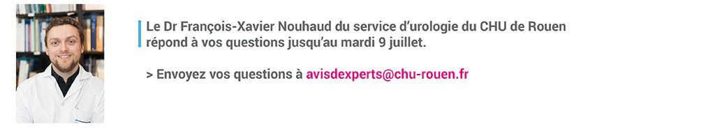 Bandeau intervenants dans le cadre d'Avis d'experts - Thématique cancer de la prostate juin et juillet 2019