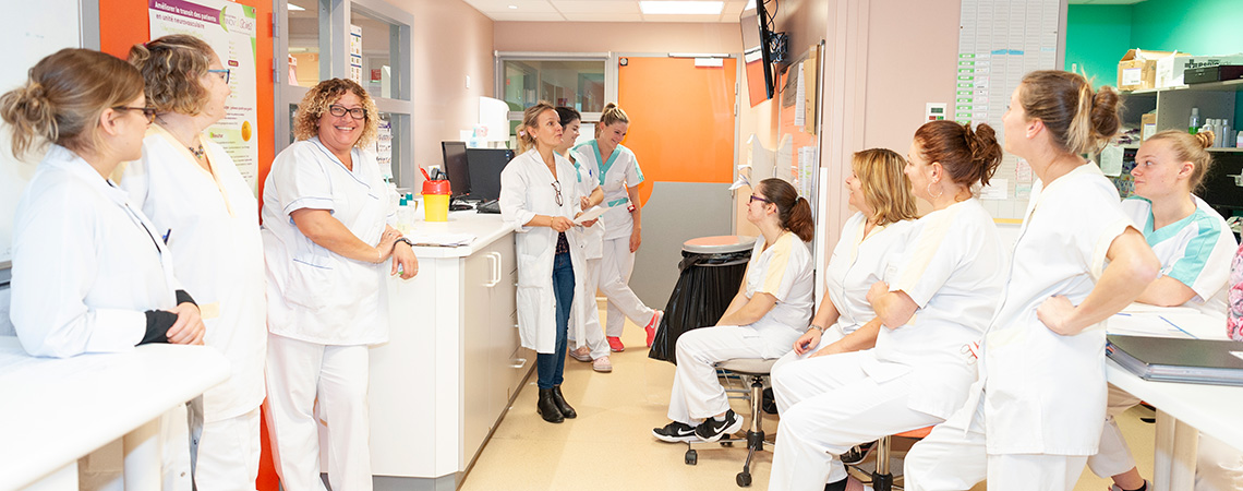 Staff de transmission en neurologie vasculaire.
