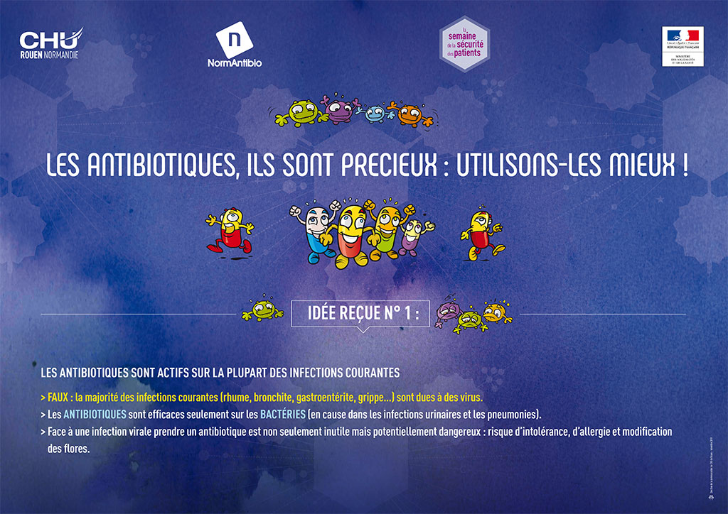 Idée reçue n°1 sur les antibiotiques.