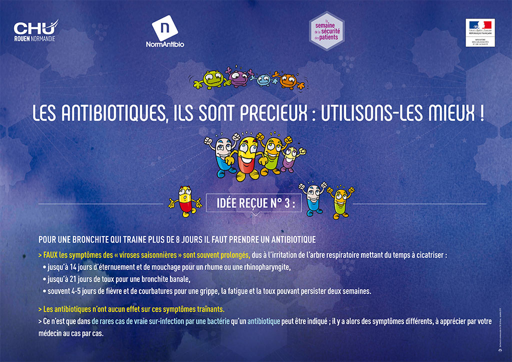Idée reçue n°3 sur les antibiotiques.