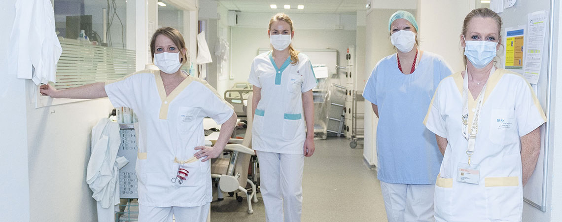 Covid-19 : service de réanimation médicale