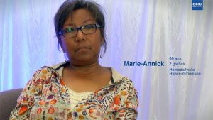 Témoignage de patients greffés rénaux : Marie-Annick