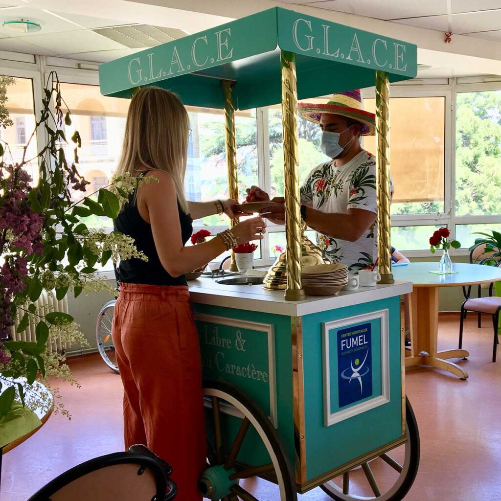 Utilisation du chariot GLACE à l'intérieur de l'USLD