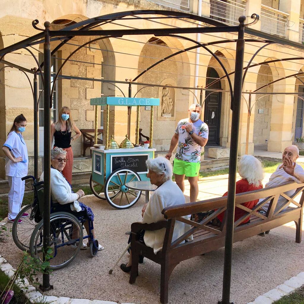 Utilisation du chariot GLACE à l'extérieur de l'USLD