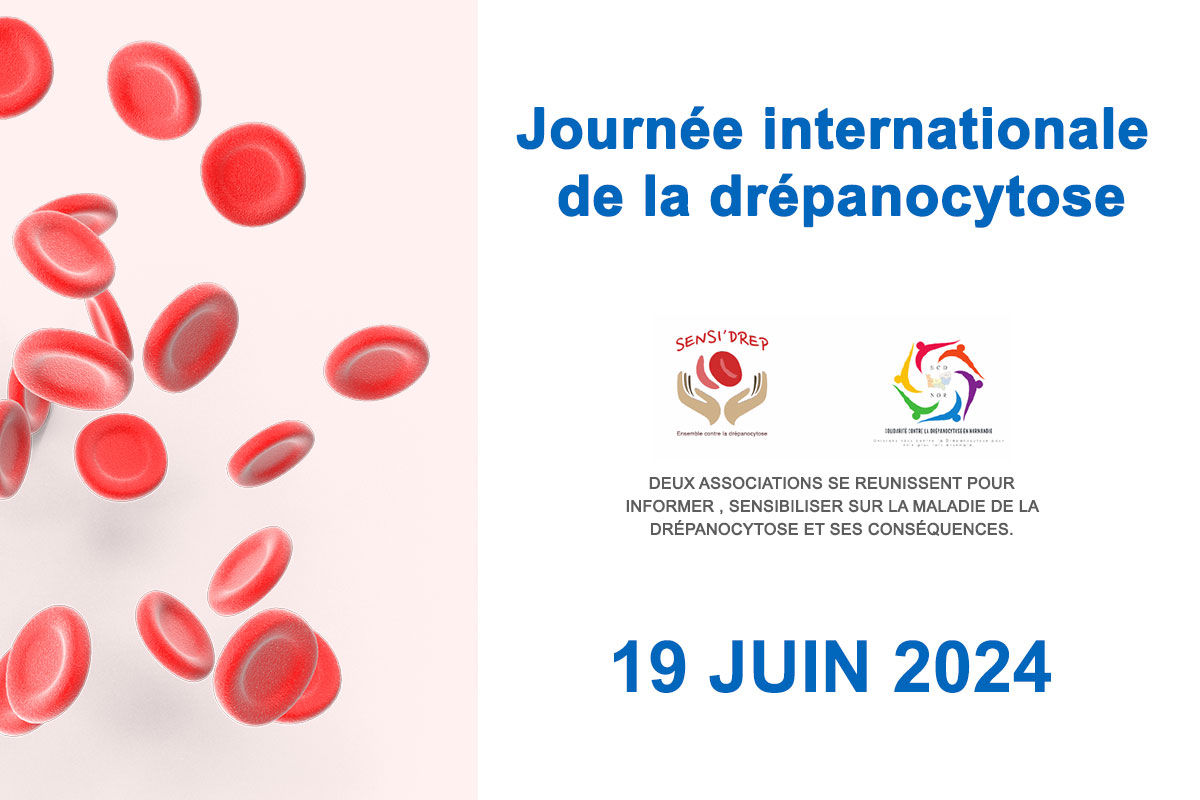 Bannière de la journée internationale de la drépanocytose
