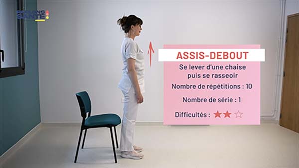 Assis-debout – Renforcer les jambes et stimuler la circulation