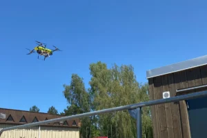 Photo de drone en plein ciel
