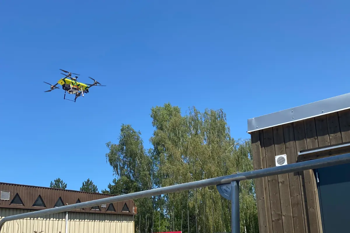 Photo de drone en plein ciel